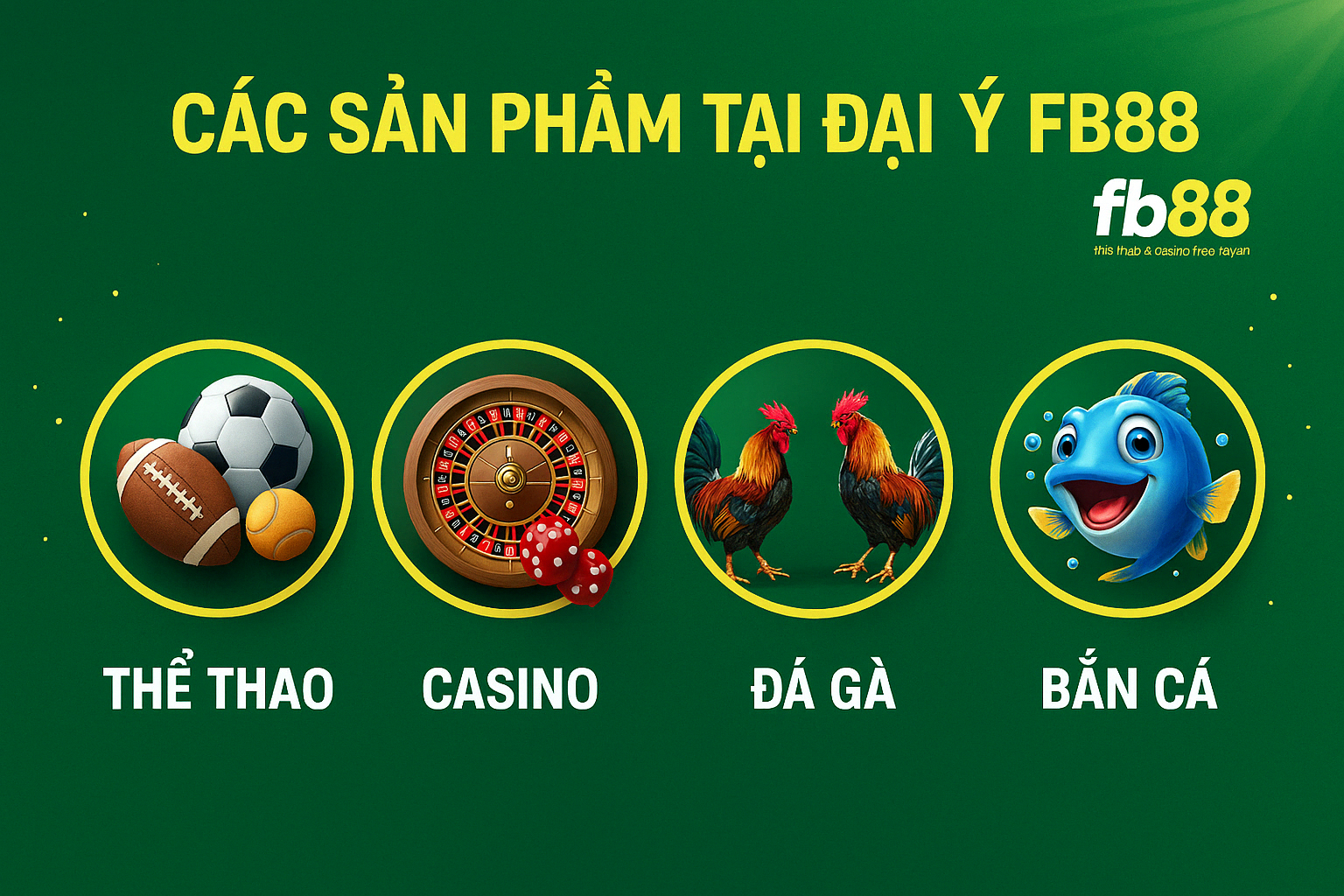 Các sản phẩm mà đại lý fb88 mang lại